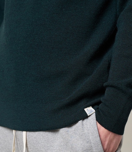 GOOD BASICS | MWCC01 men's pullover, ribbed structure, merino wool, classic fit  02 nature