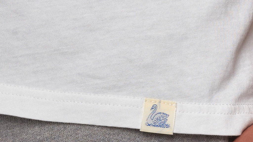 detail of white light cotton t-shirt
