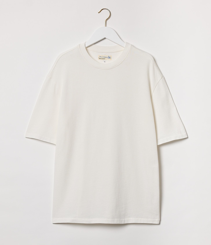 Men - White Oversized Fit Cotton T-Shirt - Size: S - H&M