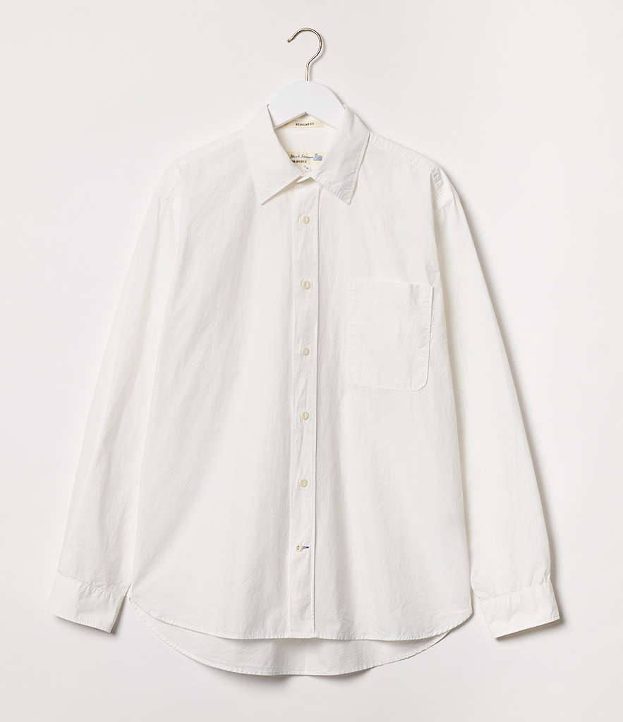 SHIRT01 unisex shirt, organic cotton poplin, relaxed fit