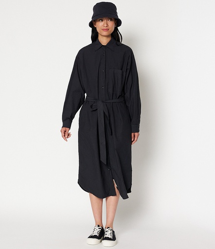 shirt dress, organic cotton poplin, 3,5oz/sq.yd., relaxed