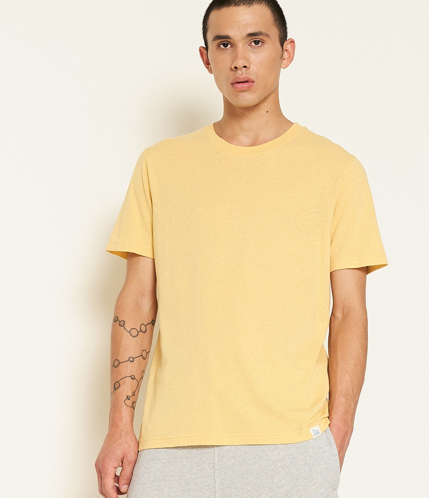 Yellow best sale mens tshirt