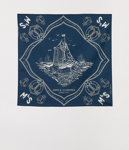 GOOD BASICS | BANDANA01 cotton bandana  66 ink blue
