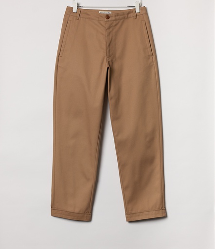 GOOD BASICS | PANTS02 women's pants, organic cotton twill, 9,2oz, relaxed fit  16 khaki