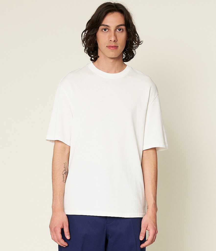 Beige MEN Oversized Short Sleeve T-Shirt 2403415