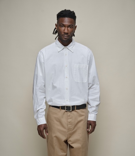 GOOD BASICS | SHIRT01 unisex shirt, organic cotton poplin, relaxed fit  01 white