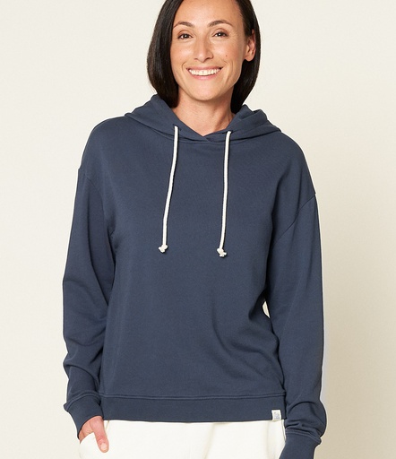 GOOD BASICS | WHD11 women's hoodie, 210g, relaxed fit  65 denim blue