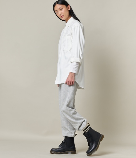 GOOD BASICS | WSP24 women's sweatpants, organic cotton, 11,3oz, relaxed fit  80 grey mel.