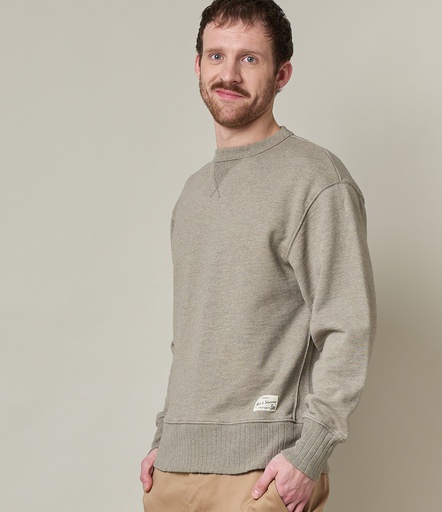 GOOD BASICS | RFC01 men's sweatshirt, 16oz/sq.yd., relaxed fit  80V grey mel. vintage