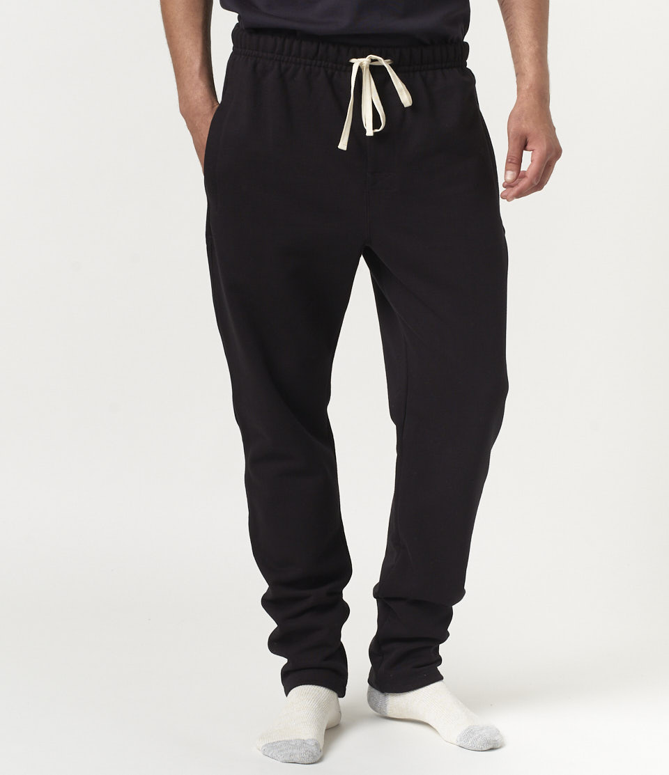 Organic Sweatpants - Deep Black