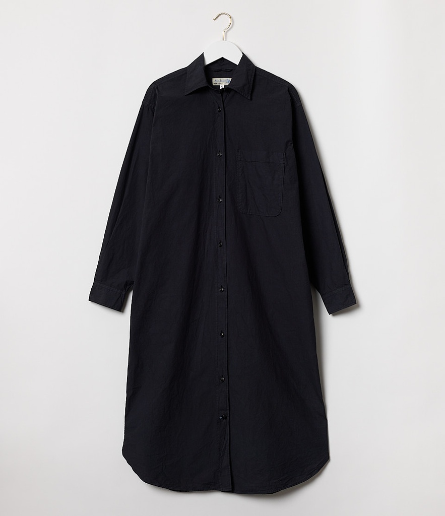 shirt dress, organic cotton poplin, relaxed fit Merz b.  Schwanen