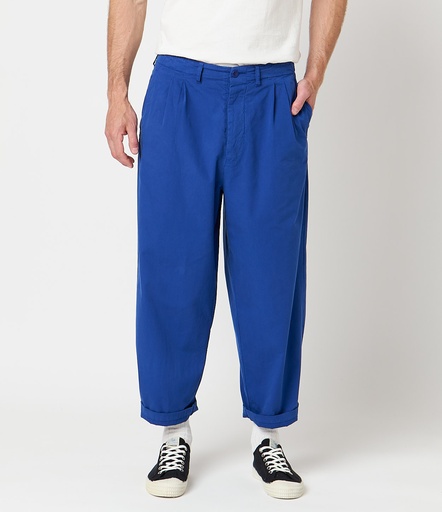 Navy, Organic Cotton Relaxed Trouser