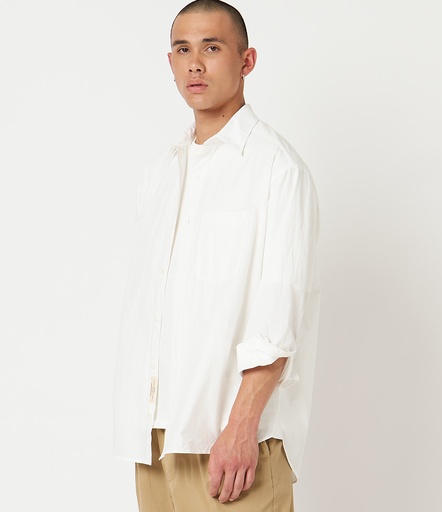 GOOD BASICS | SHIRT04 unisex shirt, organic cotton poplin, 4,2oz, oversized fit  01 white