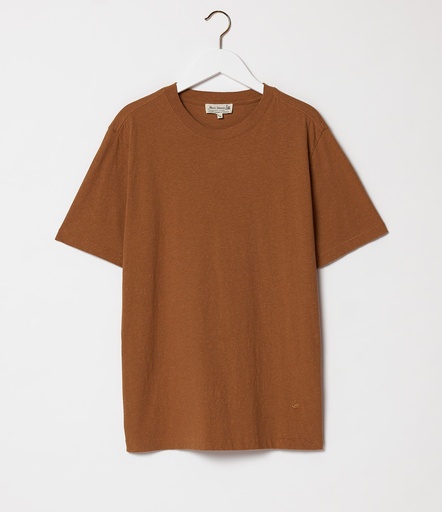 ALL PLANT-BASED – ALL GOOD! | HPT01 unisex  T-shirt, Cotton Hemp, 5,4oz, relaxed fit <br/> 812 caramel