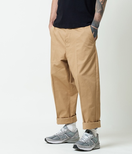 GOOD BASICS | CHINO01 chino, organic cotton twill, 8,8oz/sq.yd., relaxed fit  16 khaki