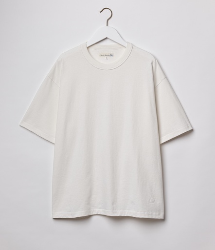 GOOD BASICS | GHP01 T-shirt, organic and Giza cotton / hemp blend, 7,1 oz/sq.yd., boxy oversized fit  01 white