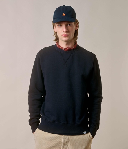 GOOD BASICS | CSW28 men’s sweatshirt, organic cotton, 11oz/sq.yd., relaxed fit  65 denim blue