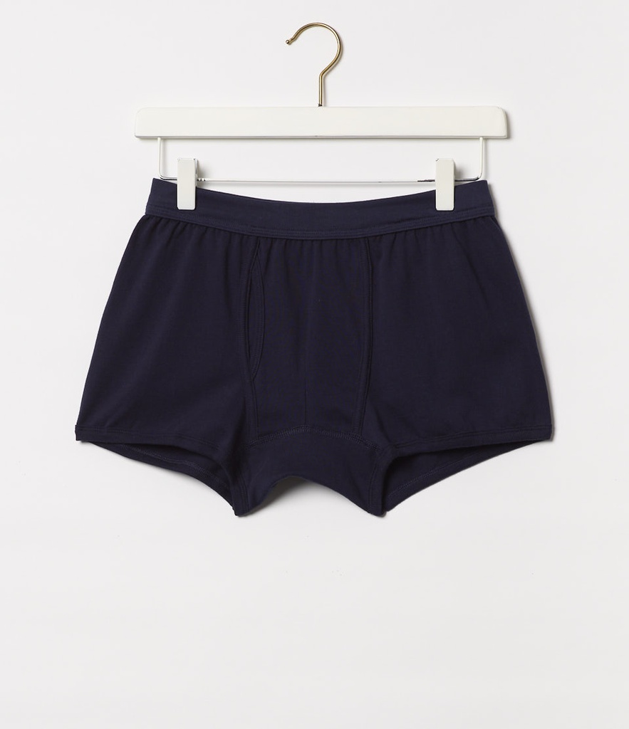 Navy blue Boxer Brief underpants made of organic cotton and