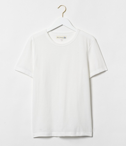 GOOD ORIGINALS | 1950s men’s loopwheeled T-shirt, 5,5oz, classic fit  01 white