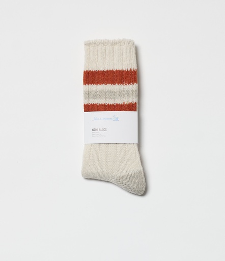 GOOD BASICS | RW04 unisex socks, recycled wool  0214 nature/amber