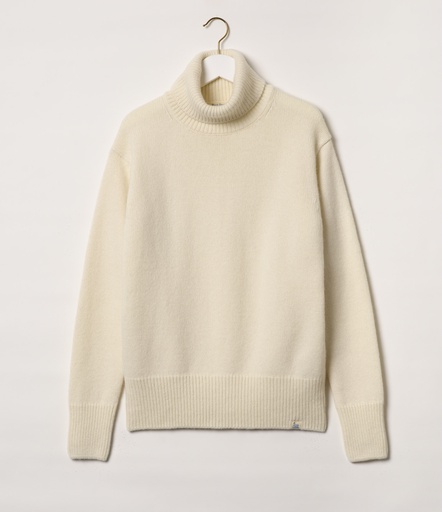 GOOD BASICS | LOCT01 men's turtleneck pullover, merino cashmere blend, relaxed fit <br/> 11 toffee